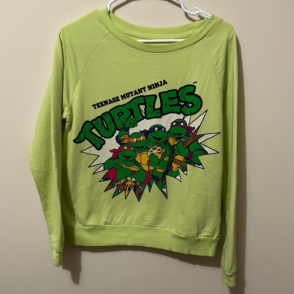 TEENAGE MUTANT NINJA TURTLES SWEATSHIRT Women’s Juniors Large 11-13 NICKELODEON